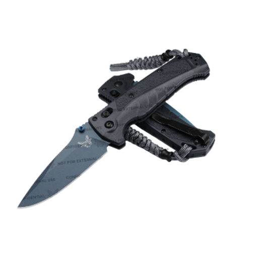 Benchmade- Adira Tempest Gray Drop Point 18060BT-01