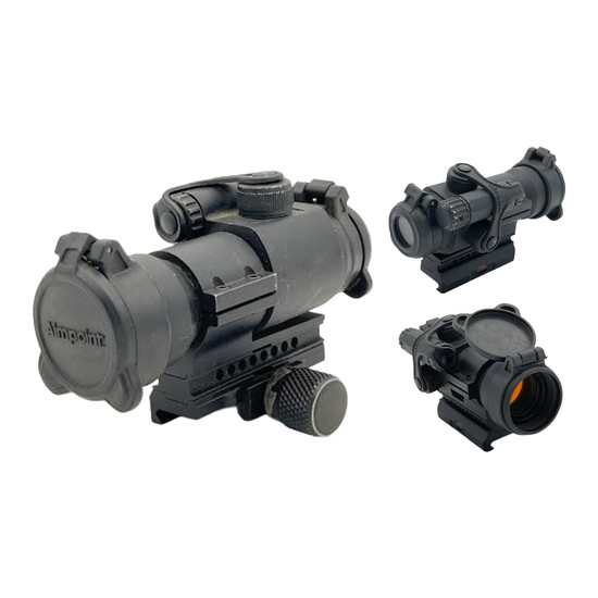Aimpoint Patrol Rifle Optic Red Dot Reflex Sight - QRP2 Mount 12841 - Police Trade-In