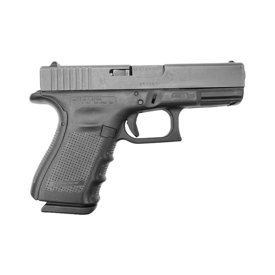 Glock G19 Gen 4 9x19 4.00" Semi-Auto Pistol Right Profile View (Pre-Owned)