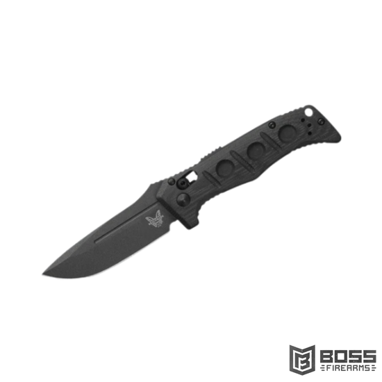 Benchmade Mini Auto Adamas Black G10 Drop Point #2730GY-1