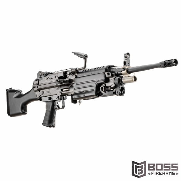 FN M249S 5.56 NATO Belt Fed Rifle - 18.5" (Black) - 46-100169 - 845737015077 - Boss Firearms - BossFirearms.com