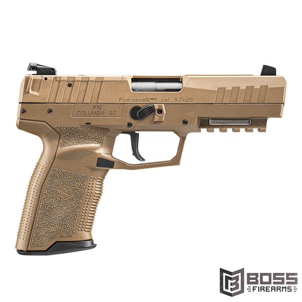 FN America - Five Seven MRD 5.7x28mm Pistol - 4.8" FDE - 66-101277 - 845737015138 - Boss Firearms - BossFirearms.com