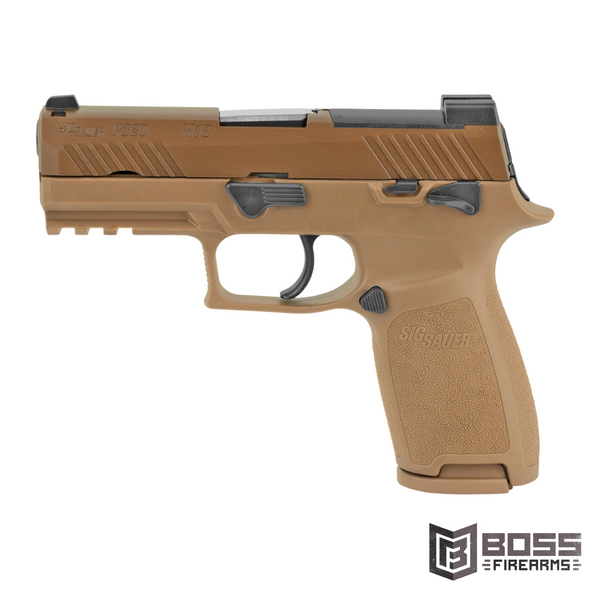 Sig Sauer - P320 M18 9mm Pistol -  3.9" FDE - 320CA-9-M18-MS - 798681607556 - Boss Firearms - BossFirearms.com