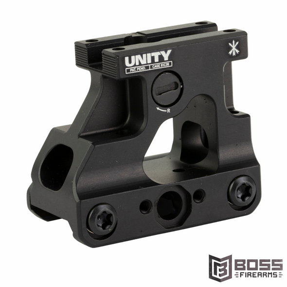 Unity Tactical - FAST Micro Red Dot Mount 2.26" Black - FST-MROB - 810007880587 - Boss Firearms - BossFirearms.com