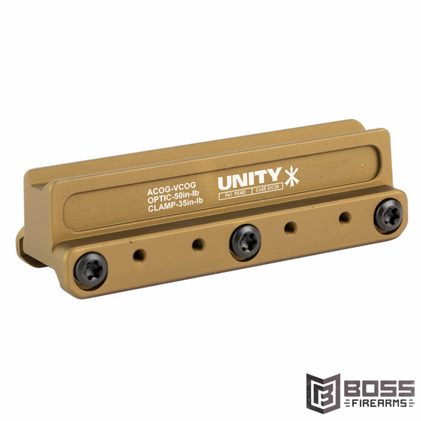 Unity Tactical FAST Red Dot Mount 2.05" FDE - FST-COGF - 810007881027 - Boss Firearms - BossFirearms.com