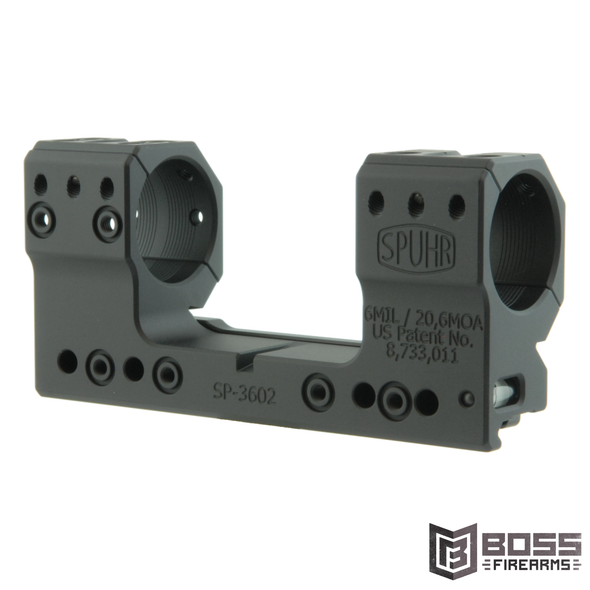 Spuhr - 30mm Picatinny Mount 20 MOA 1.5" - SP-3602 - 7340150700140 - Boss Firearms - BossFirearms.com