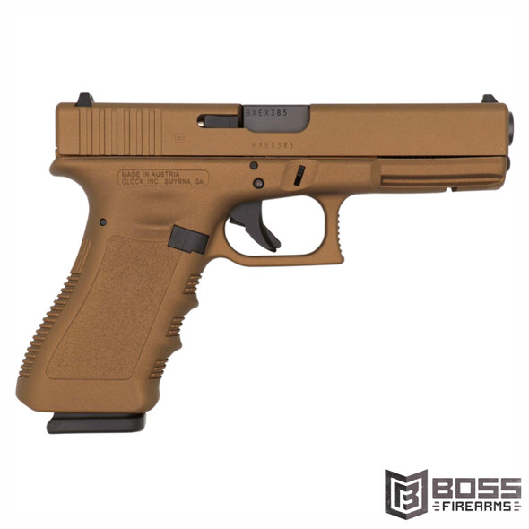 Glock - 17 Gen 3 9mm Pistol 4.49" Bronze - PI1750204-BB - 810100235567 - Boss Firearms - BossFirearms.com