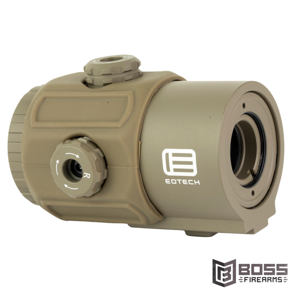 EOTech - G43 3X Magnifier QD Mount Switch to Side Tan - G43.STSTAN - 672294300441 - Boss Firearms - BossFirearms.com