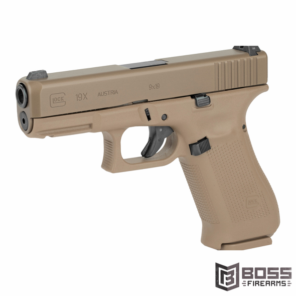 Glock 19x 9mm Pistol - 4.02" Coyote - PX1950703 - 764503026911 - Boss Firearms - BossFirearms.com