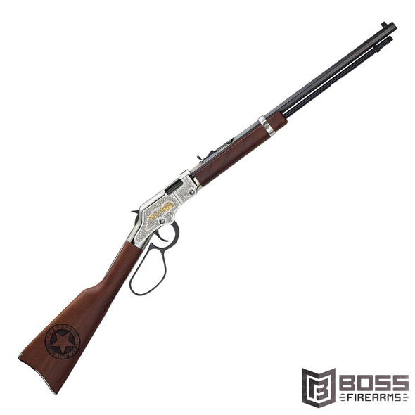 Henry - Golden Boy Texas Rangers 22 LR Lever Action Rifle 20" - H004TR - 619835016744 - Boss Firearms - BossFirearms.com