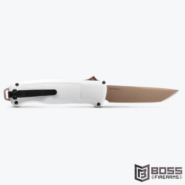Benchmade - Shootout Tanto Blade Double-Action OTF - Cool Gray Grivory - #5370FE-02 - 610953210960 - Boss Firearms - BossFirearms.com
