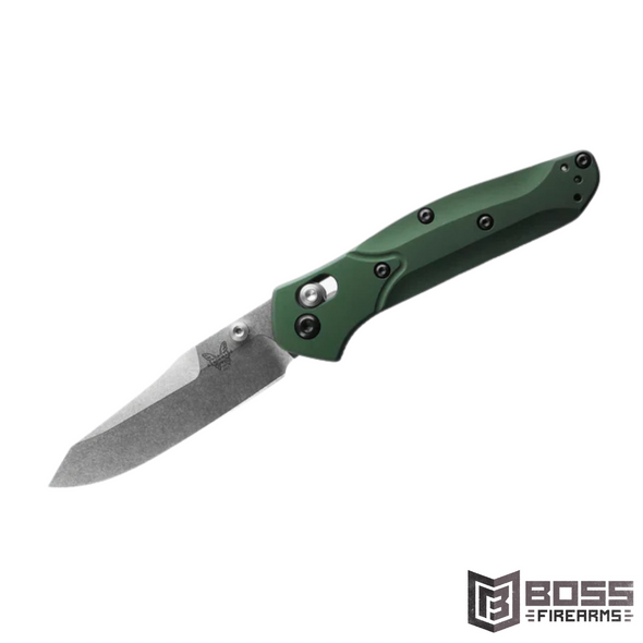 Benchmade - 945 Mini Osborne Green Aluminum - 945 - 610953202385 - Boss Firearms - BossFirearms.com