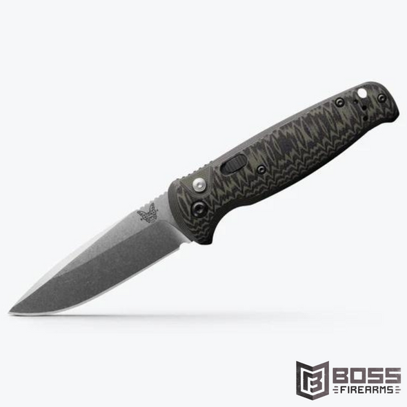 Benchmade - CLA - Green & Black G10 - 4300-1 - Boss Firearms - BossFirearms.com