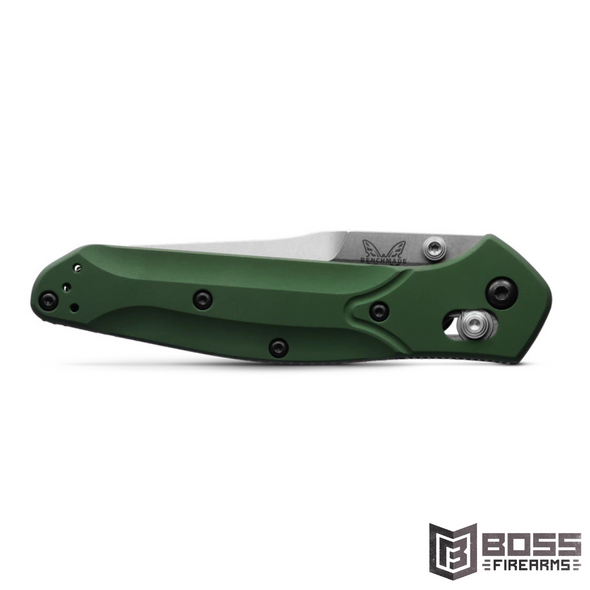 Benchmade - Osborne Green Aluminum Pocket Knife - #940 - 610953114183 - Boss Firearms - BossFirearms.com