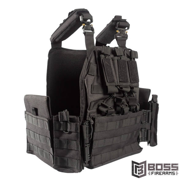 Guard Dog Body Armor Sheppard Quick Release Black Plate Carrier - SHEPPARD-BLK - Boss Firearms