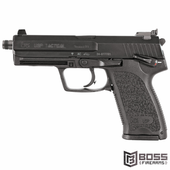 Heckler & Koch - USP9 Tactical DA/SA 9MM 4.86" - 81000347 - 642230261501 - Boss Firearms - BossFirearms.com