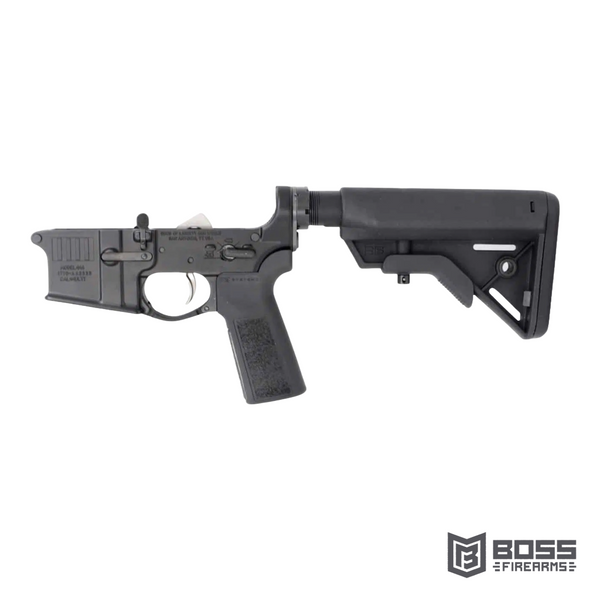 Sons of Liberty Gun Works - Complete M4 Lower Receiver - .223/5.56 NATO - #M4LOWERLFTA5BRAVO - 691821594207 - Boss Firearms - BossFirearms.com