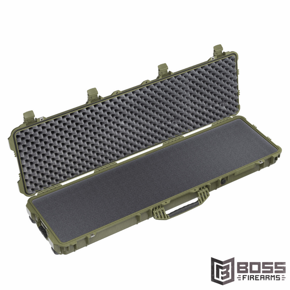 Pelican - 1750 Protector Long Case - OD GREEN - #017500-0000-130 - 19428182106 - Boss Firearms - BossFirearms.com