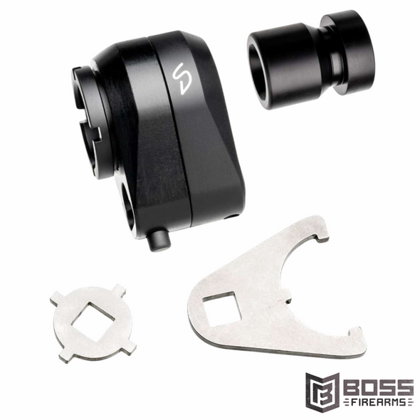 Stern Defense RAB-AD Rapid Attach Buttstock Adapter for ARs Black - STNRABADD1M - Boss Firearms - BossFirearms.com