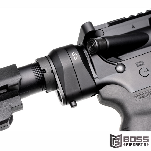Stern Defense RAB-AD Rapid Attach Buttstock Adapter for ARs Black - STNRABADD1M - Boss Firearms - BossFirearms.com
