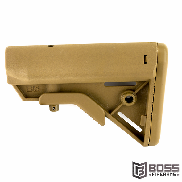B5 Systems Bravo Stock Assembly Milspec - Coyote Brown - BRV-1086 - 814927020085 - Boss Firearms - BossFirearms.com