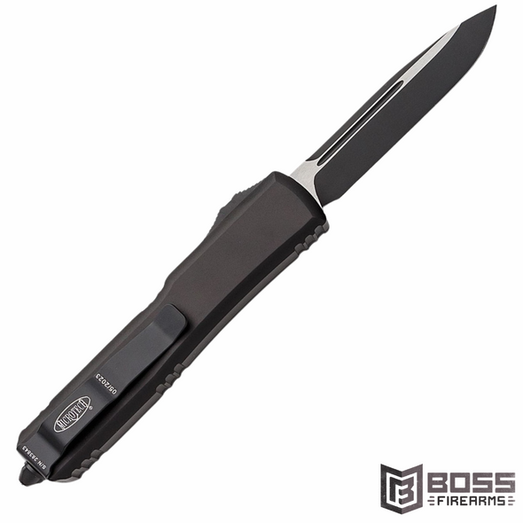 Microtech - Ultratech Tactical - OTF - Plain Blade  Black Handle - 121-1T - Boss Firearms - BossFirearms.com