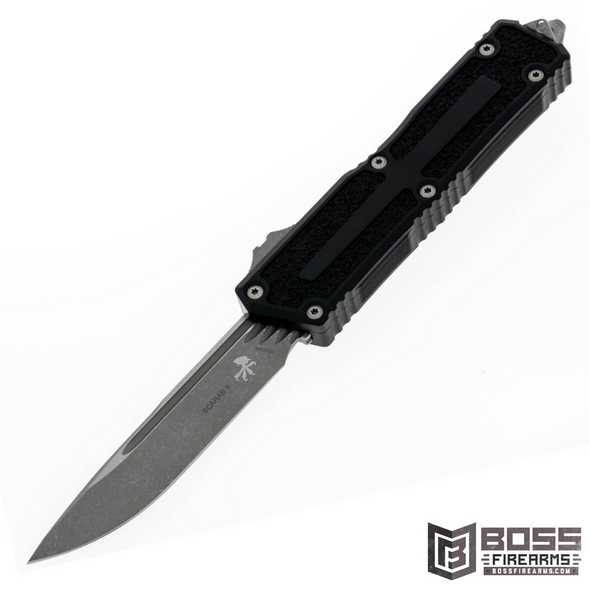 Microtech - Scarab II - Apocalyptic Standard - OTF - Black - 1278-10ap - Boss Firearms - BossFirearms.com