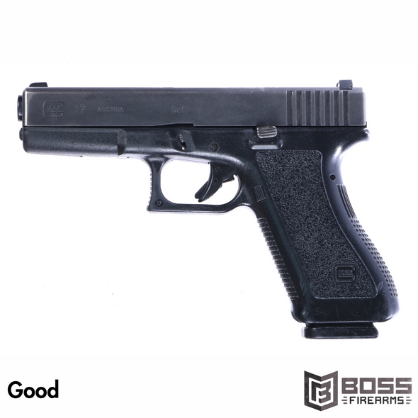 Glock 17 Gen 2 9mm Pistol - 4.49" 17rnds - Police Trade In - Used - PI17502 - Boss Firearms - BossFirearms.com