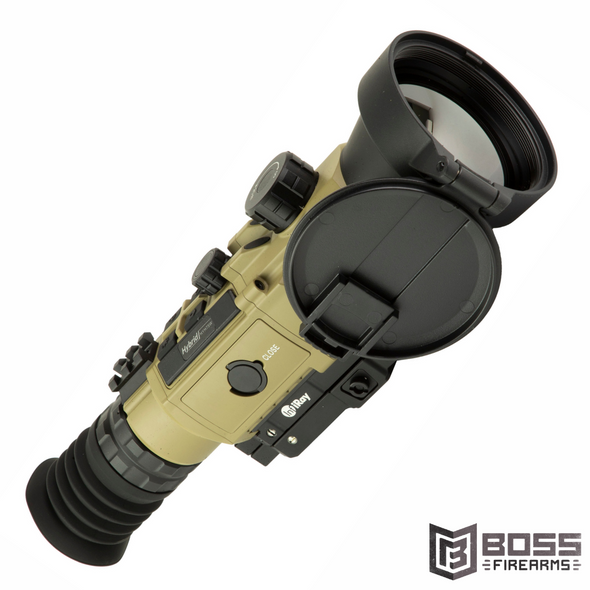 iRayUSA - RICO HYBRID 640 4X 75mm Multi-function Thermal Weapon Sight - HYH75W - 850048751118 - Boss Firearms - BossFirearms.com