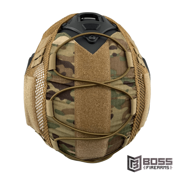 Guard Dog - Level IIIA Ballistic Black Helmet w/Multicam Cover - Universal Fit - FAST-HELMET-U - Boss Firearms - BossFirearms.com