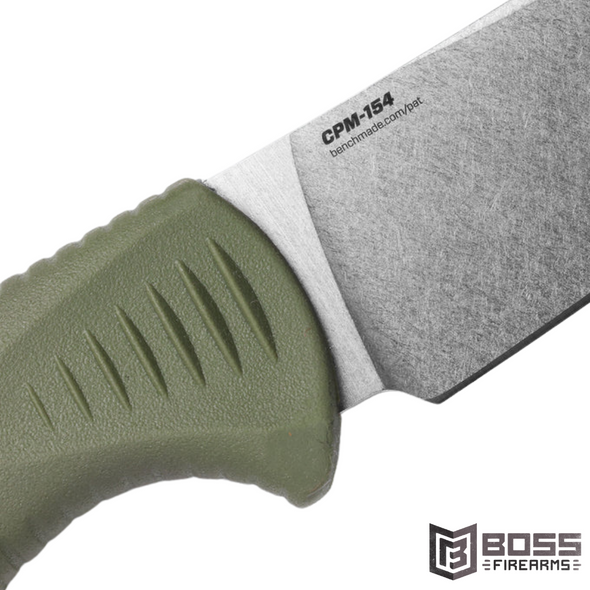 Benchmade - Meatcrafter Dark Olive Santoprene 6" - 15500-04 - 610953211714 - Boss Firearms - BossFirearms.com