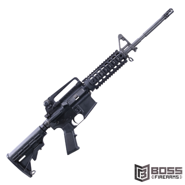 DPMS - 16" M4 5.56 NATO FSB Rifle W/ Rear MBUS - Used - Boss Fireams - BossFirearms.com