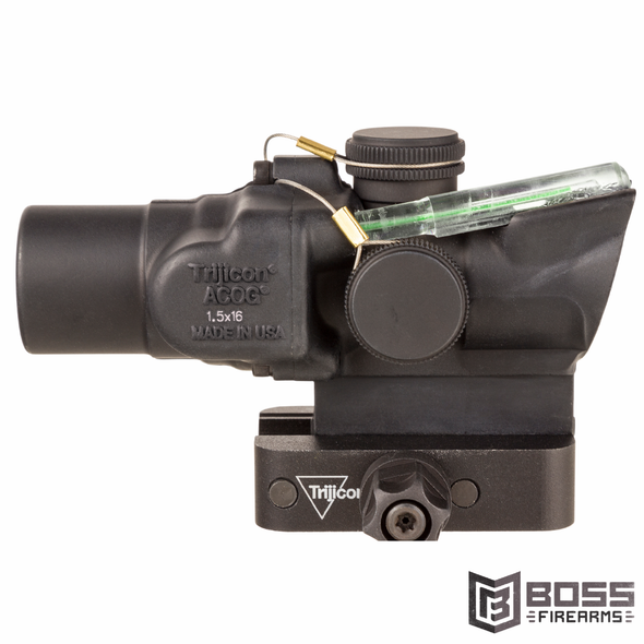 Trijicon - ACOG 1.5X16mm Dual Illuminated Green Ring & 2 MOA Dot - TA44-C-400329 - 719307313880 - Boss Firearms - BossFirearms.com