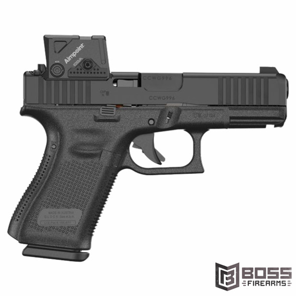 Glock - 19 Gen5 Aimpoint COA Optic Mounted 19 MOS 9mm Pistol 4.02" - PA195SB01MOS8A3 - 764503064869 - Boss Firearms - BossFirearms.com