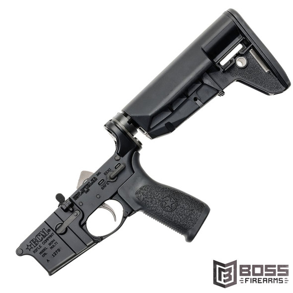 BCM - Complete Widebody Lower Receiver w/MOD-2-SOPMOD Stock - LRG-STK-MOD-2-SPMD-BLK - 812526023926 - Boss Firearms - BossFirearms.com