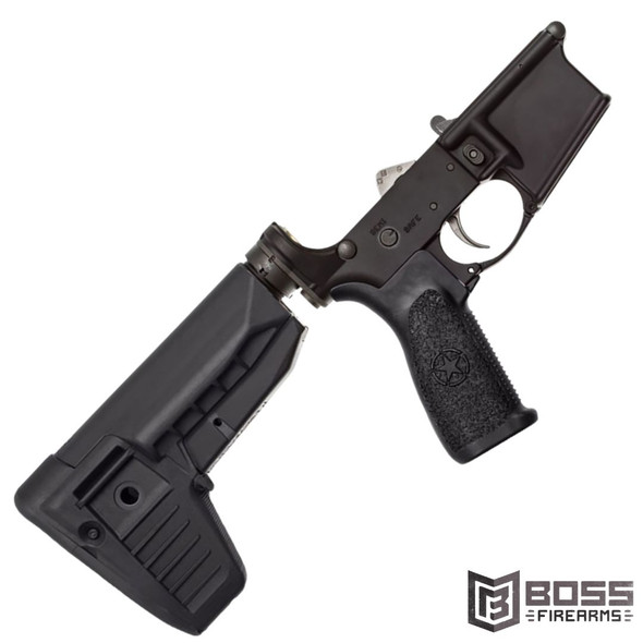 BCM - Lower Receiver w/MK2RMS-M1T0 & Stock Mod-1-SOPMOD Blk - LRG-RMS-STK-MOD-1-SPMD-BLK - 812526023759 - Boss Firearms - BossFirearms.com