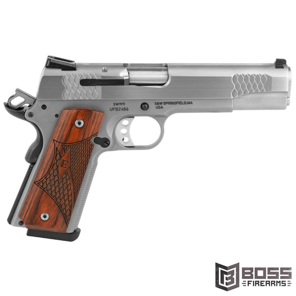 Smith & Wesson - SW1911 E-Series 45 ACP 5" Pistol - 108482 - 022188084825- Boss Firearms - BossFirearms.com