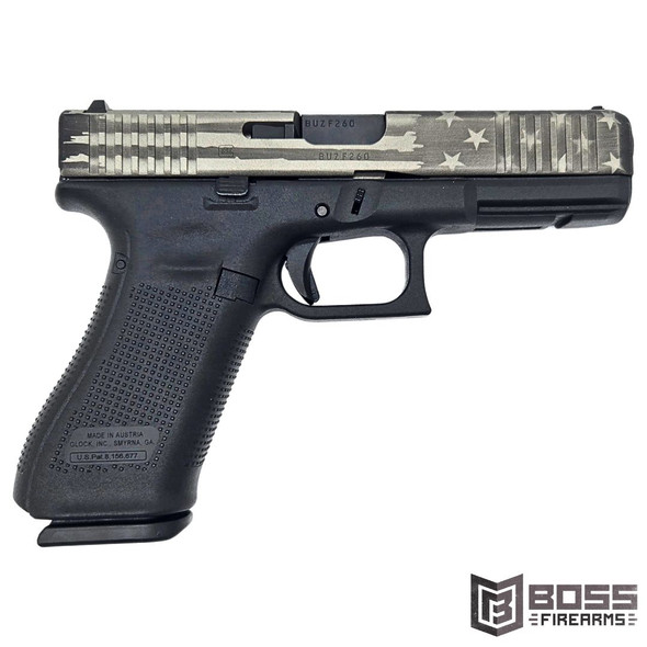 Glock - 22 Gen 5 .40S&W Elite Battle Flag 4" Pistol - PA225S203ETBF - 810113110516 - Boss Firearms - BossFirearms.com