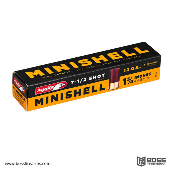 Aguila 12ga Minishell Shotshells - 1 3/4", Lead Slug, 20ct -#1C128974