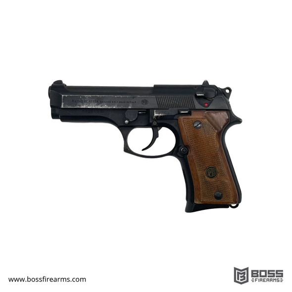 Beretta - 92F Compact 9mm 4.3" Semi-Auto Pistol - Wood Grips (Pre-Owned)