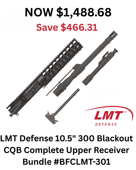 LMT Defense - 10.5" 300 Blackout CQB Complete Upper Receiver Bundle - #BFCLMT-301