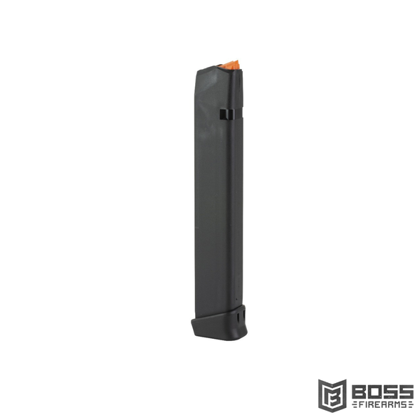 Glock 17/34 9mm 33-Round OEM Factory Magazine - Orange Follower- 65971