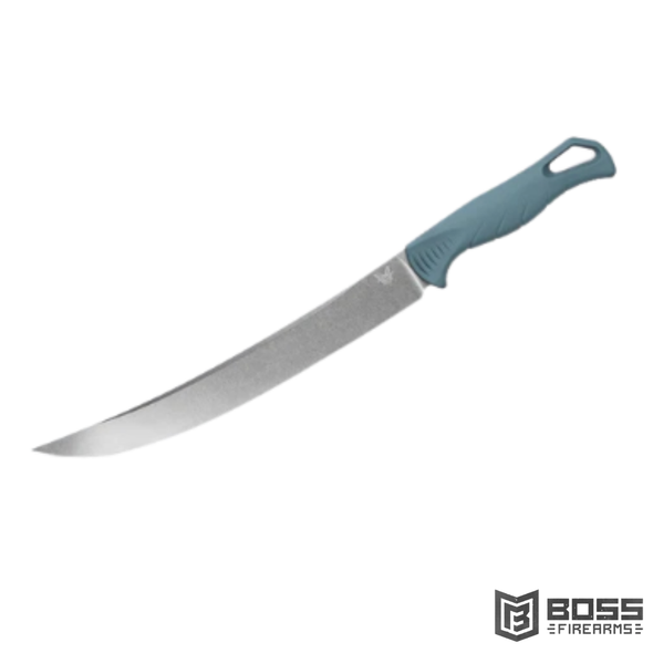 Benchmade Fishcrafter Depth Blue Santoprene 9" Trailing Point #18020