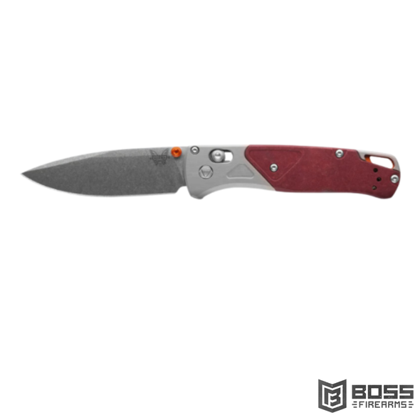 Benchmade Bugout Grey/Redstone Aluminum & Richlite #535-09