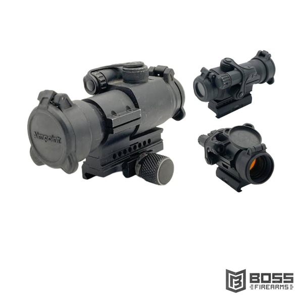 Aimpoint Patrol Rifle Optic Red Dot Reflex Sight - QRP2 Mount 12841 - Police Trade-In