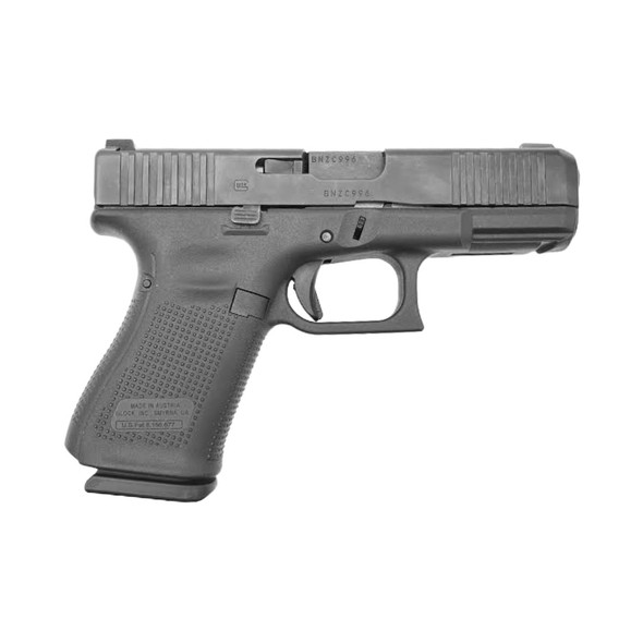 Glock G19 Gen 5 9x19 4.02" Semi-Auto Pistol Right Profile View (Pre-Owned)