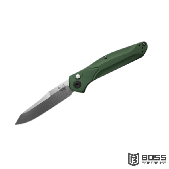 Benchmade 9400 Auto Osborne Green Aluminum- #9400