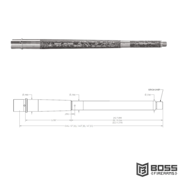 Proof Research 338ARC 16" Carbon Fiber .338 ARC Barrel 145609