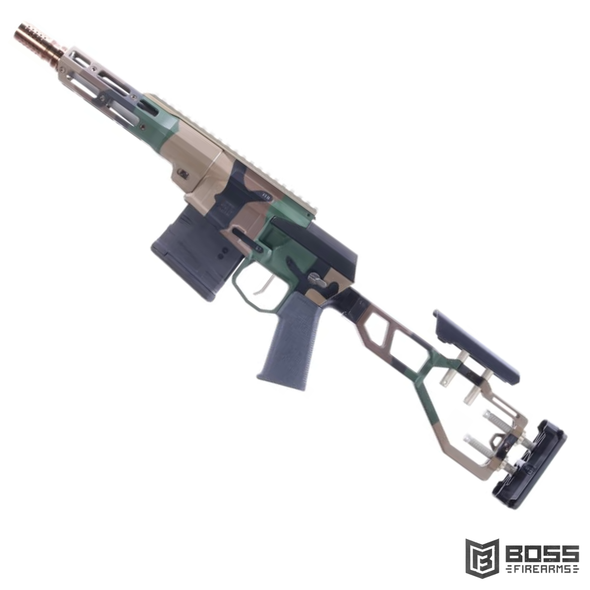 Q LLC x Silencer Shop Edition The Fix 8.6 Blk Bolt Action SBR 8" Woodland