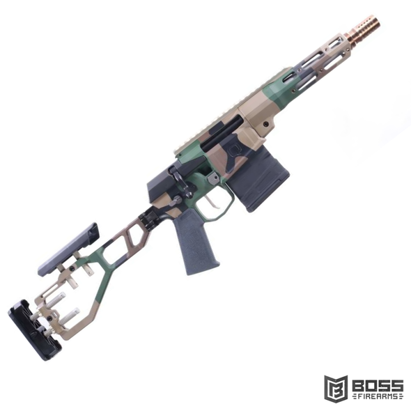 Q LLC x Silencer Shop Edition The Fix 8.6 Blk Bolt Action SBR 8" Woodland